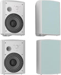 Herdio 6.5 in Outdoor Speakers Wired Waterproof - Powerful Bass