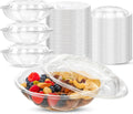 Fit Meal Prep 150 Pack 18 oz Disposable Clear Salad Bowls - Meal Prep