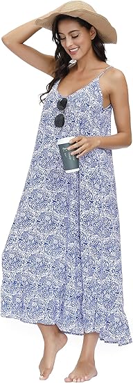 BUENOS NINOS Women's V Neck Floral Maxi Dress Review