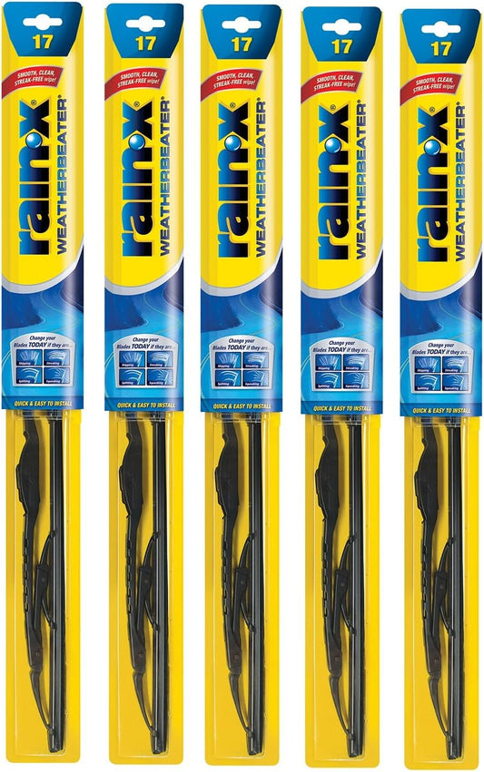 Rain-X Weatherbeater Wiper Blade 17in Pack of 5 for Durability
