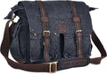 Canvas Satchel Bag 16 Inch Laptop Messenger - Durable Waxed Canvas
