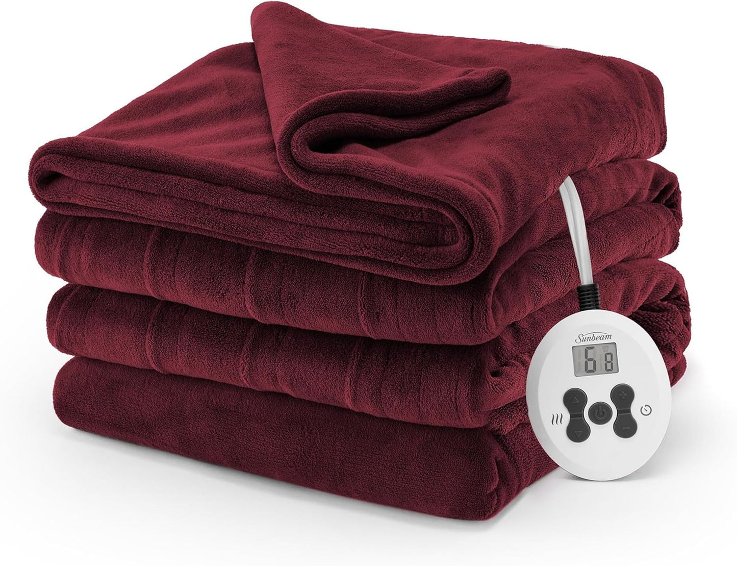 Sunbeam Electric Heated Blanket with 12 Heat Settings for Comfort