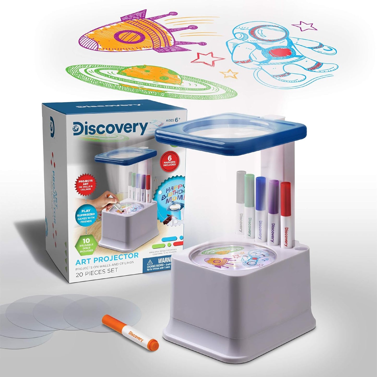 Discovery Kids Art Projector: Draw & Magnify Anywhere!