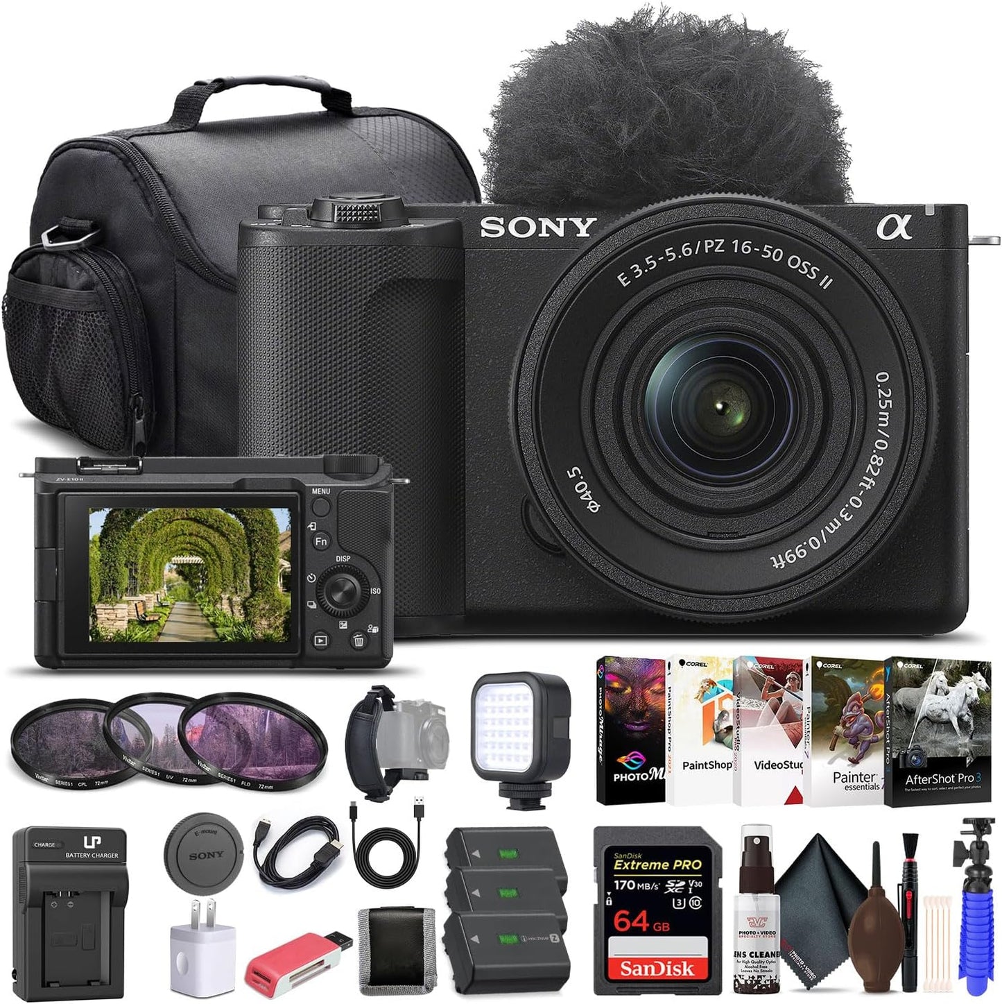 Sony ZV-E10 II Mirrorless Vlogging Camera Kit for Creators