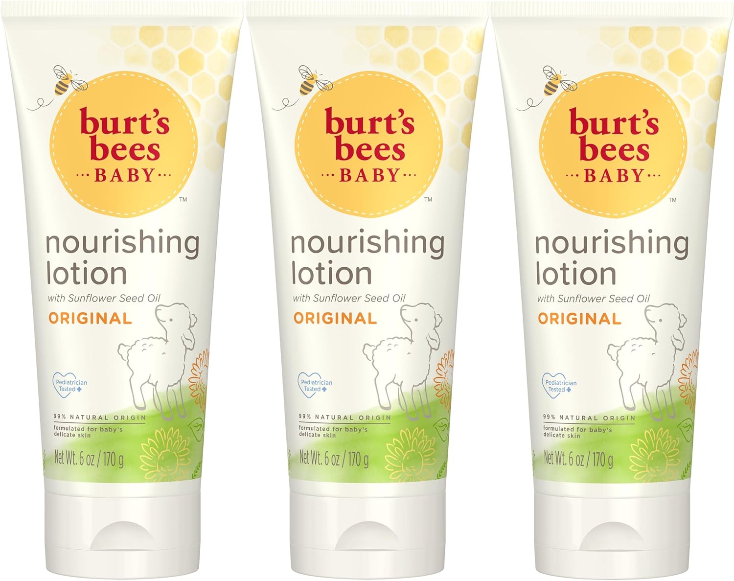 Burt's Bees Baby Nourishing Lotion Trio - 6 oz x 3