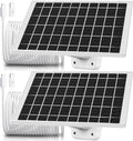 2 Pack 7W Solar Panel Charger for Wyze Battery Cam Pro & Outdoor