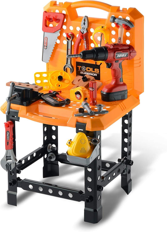 82pcs Kids Tool Bench Toy for Ages 2-4 - Fun Construction Set
