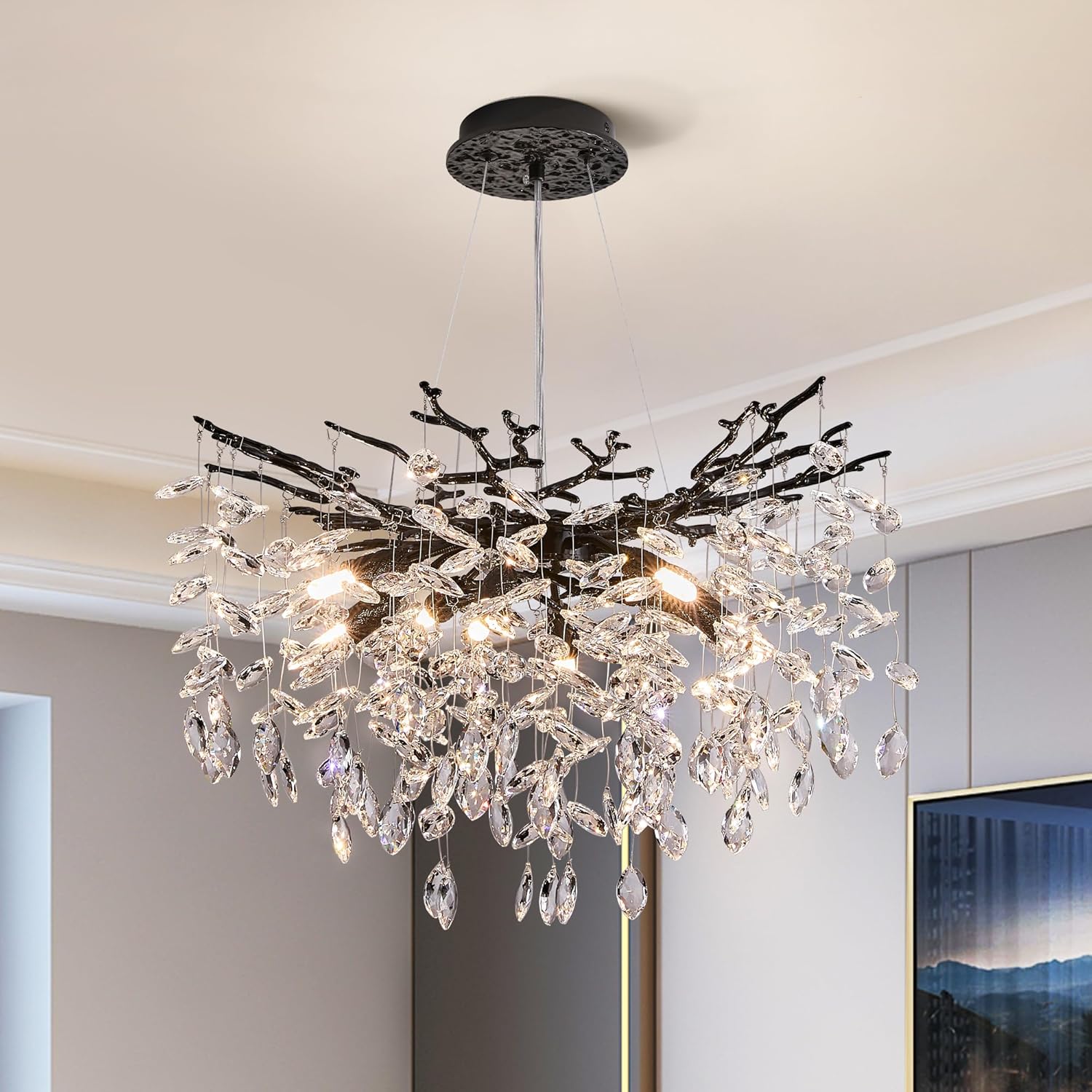 Modern Tree Branch Crystal Chandelier for Luxury Home Lighting
