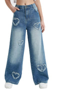 EXARUS Girls Jeans Baggy Pants for Trendy Tween Fashion Styles