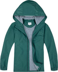 Boys Rain Jackets Waterproof Hooded Fleece Raincoats - Lightweight all