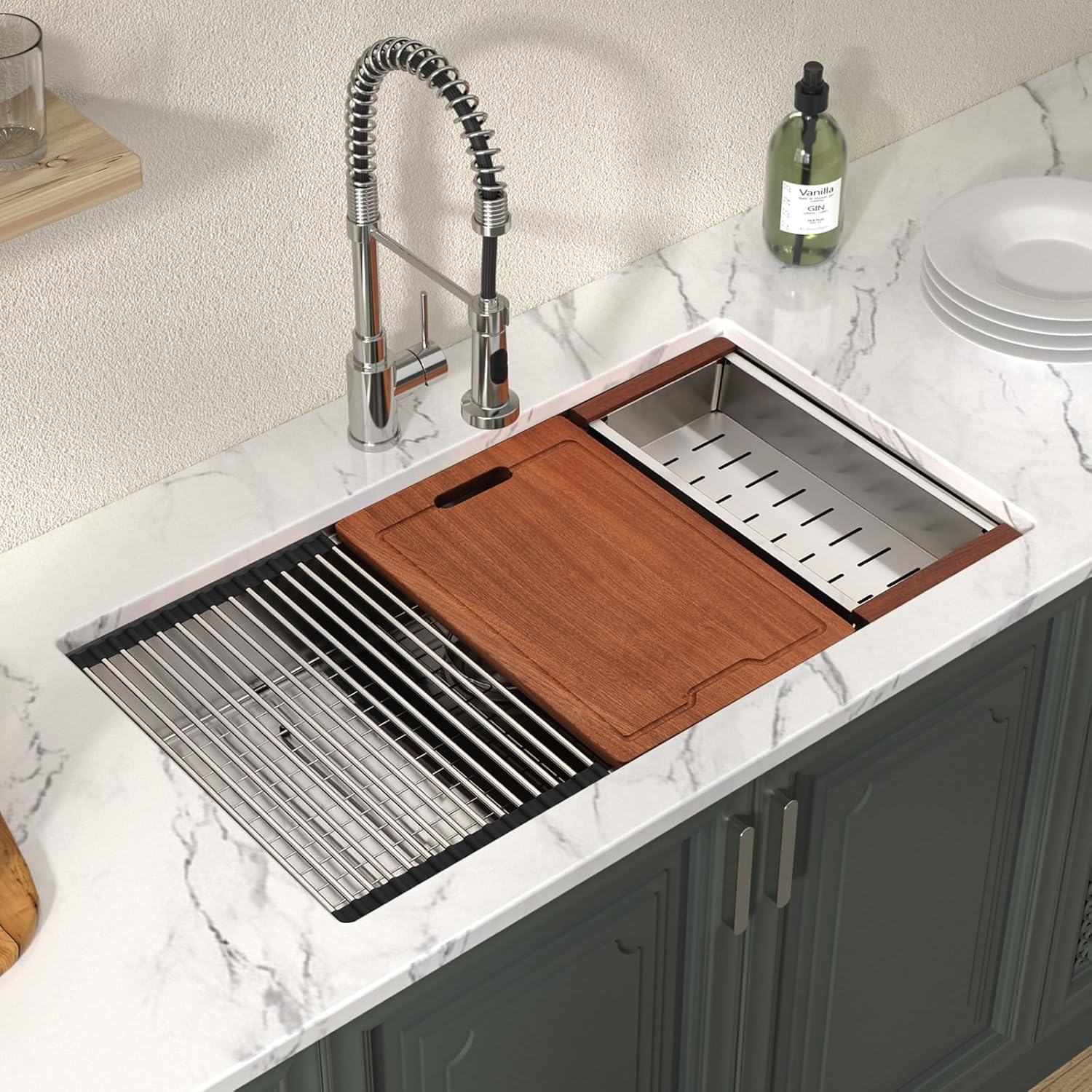 30 Inch Undermount Kitchen Sink Workstation for Modern Homes