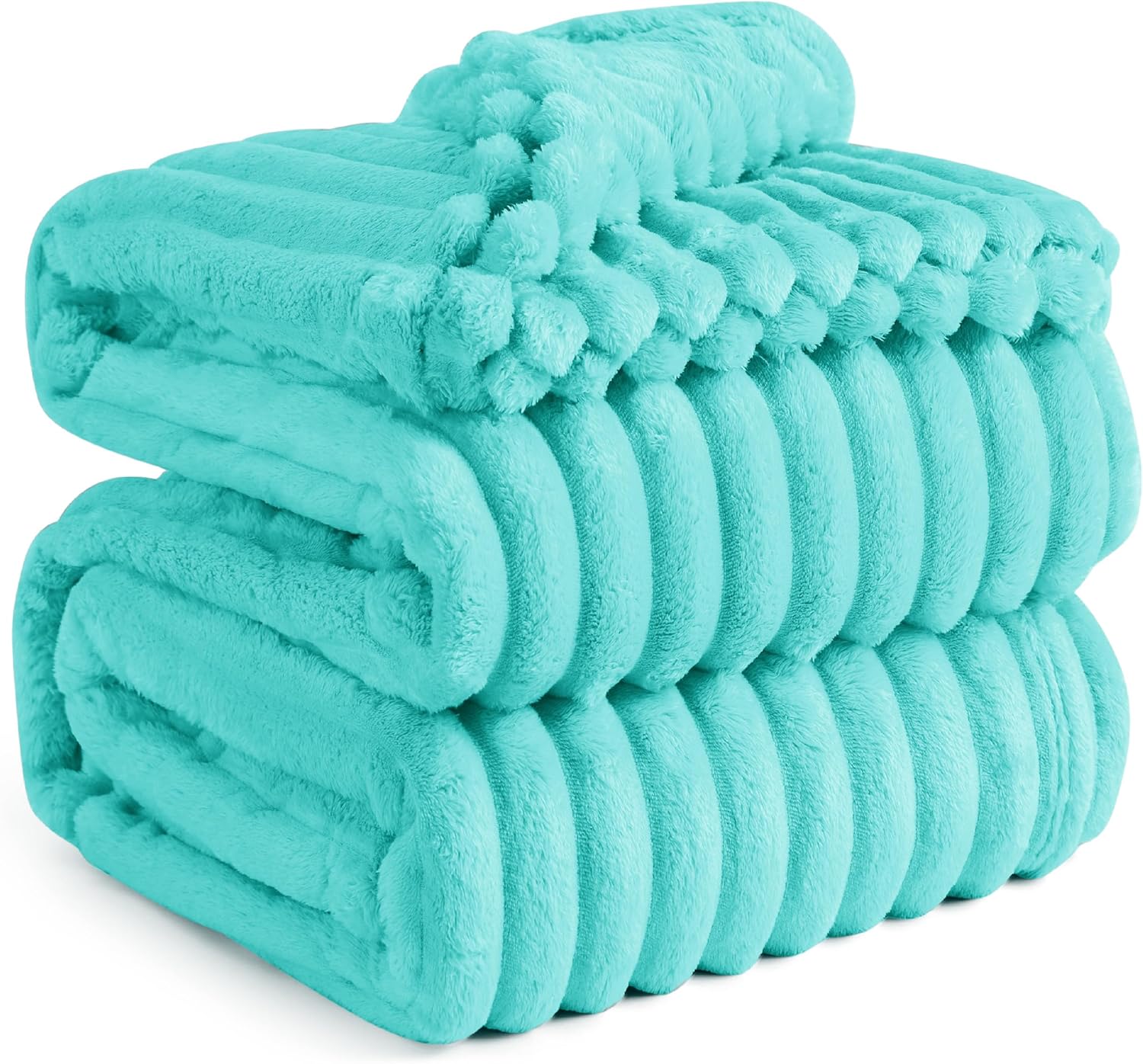Bedsure GentleSoft Blue California King Size Cozy Soft Blanket