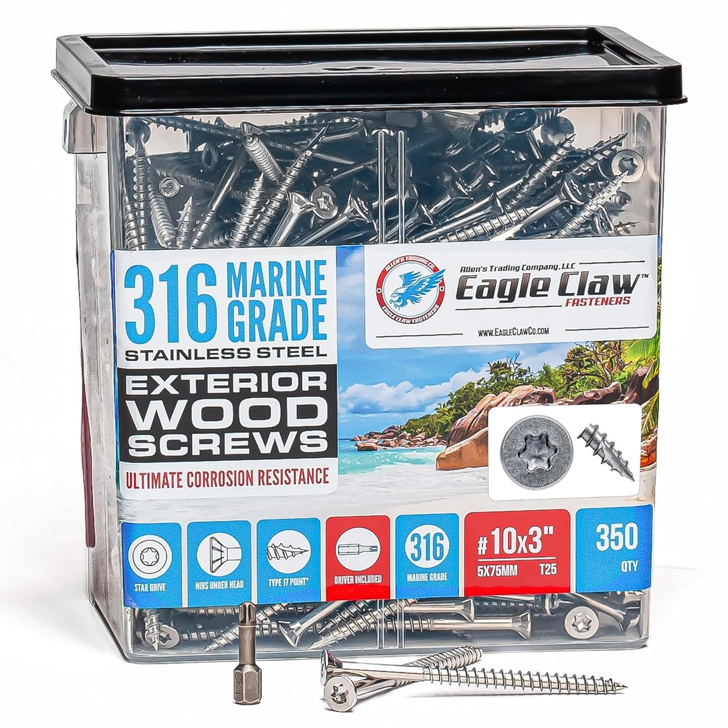 316 Stainless Steel Screws for Marine Grade Applications