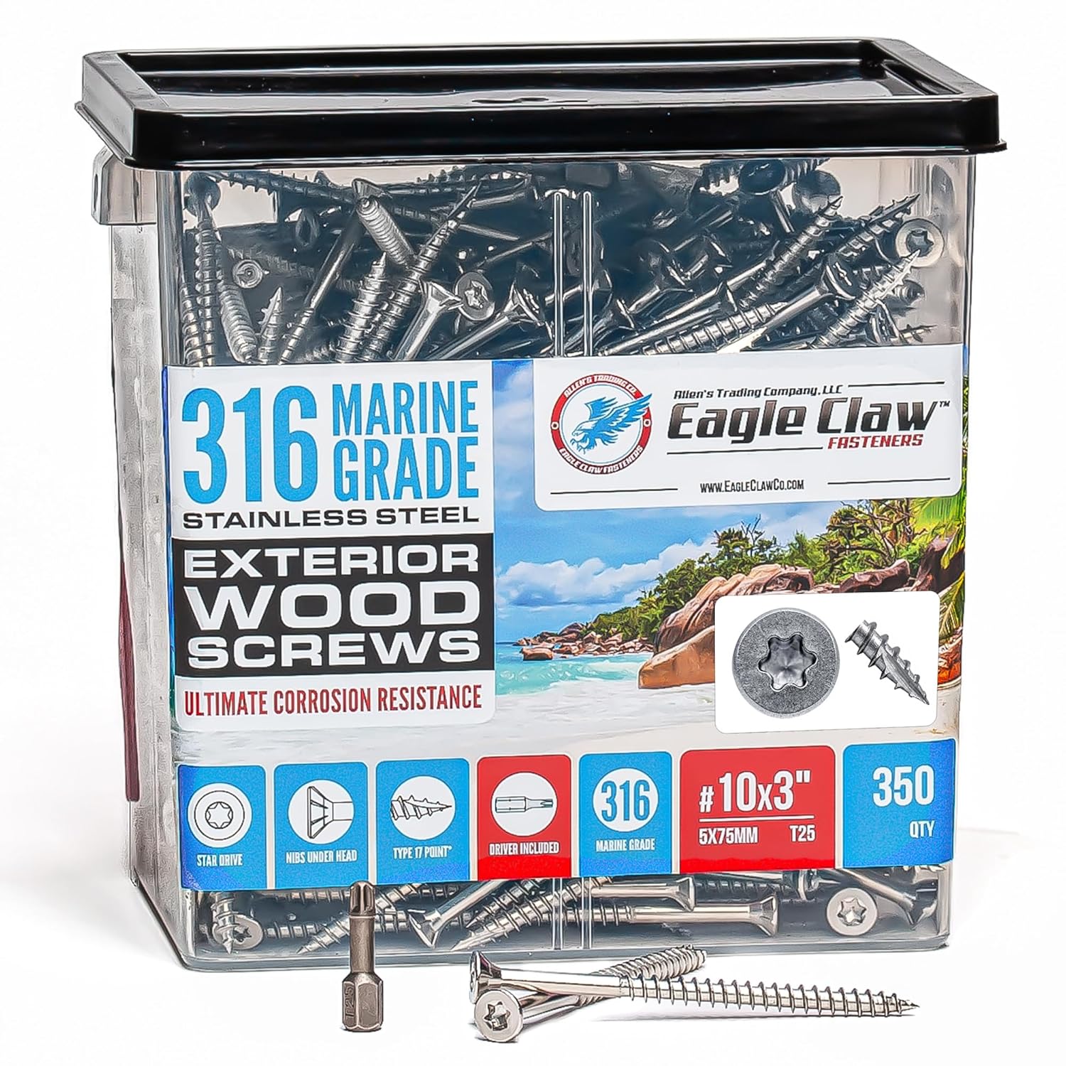 316 Stainless Steel Screws for Marine Grade Applications