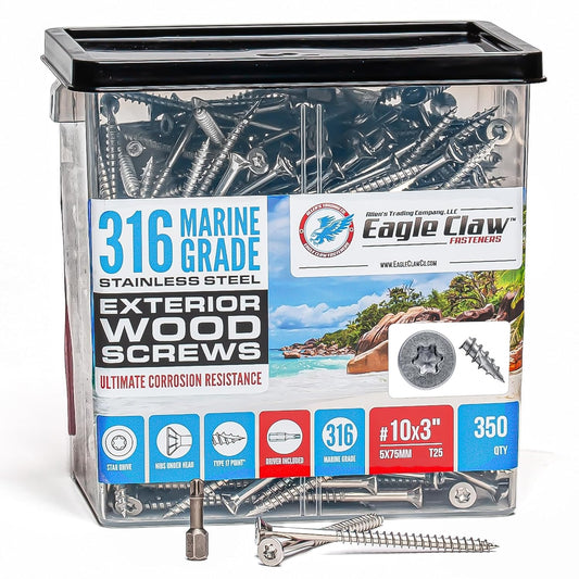 316 Stainless Steel Screws for Marine Grade Applications