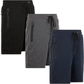 PURE CHAMP Mens Tech Fleece Cotton Lounge Shorts 3 PK - Comfortable