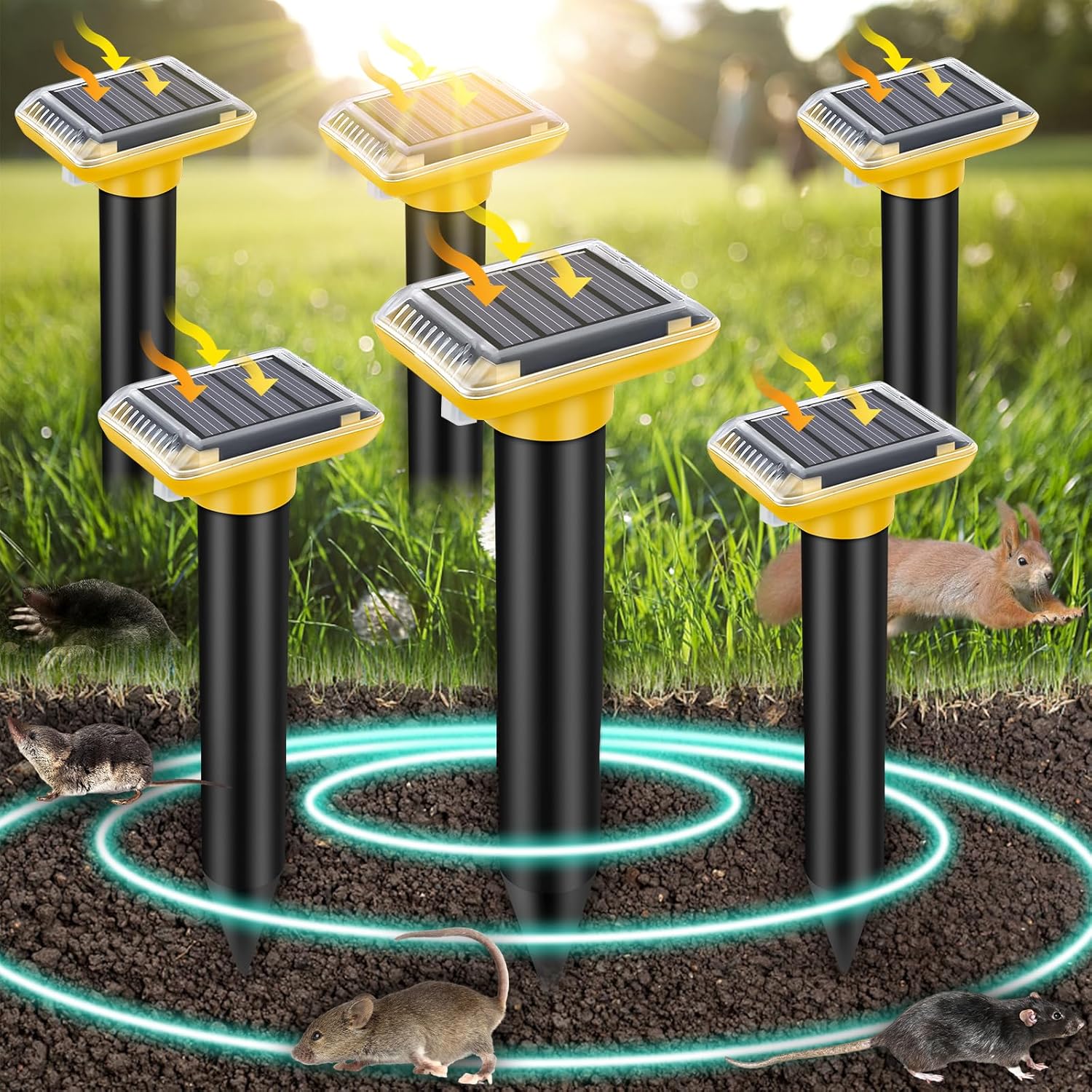 Solar Mole Repellent for Effective Gopher and Snake Control