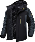 Men's Winter Ski Jacket Waterproof Fleece Lined Snow Parka - Warm