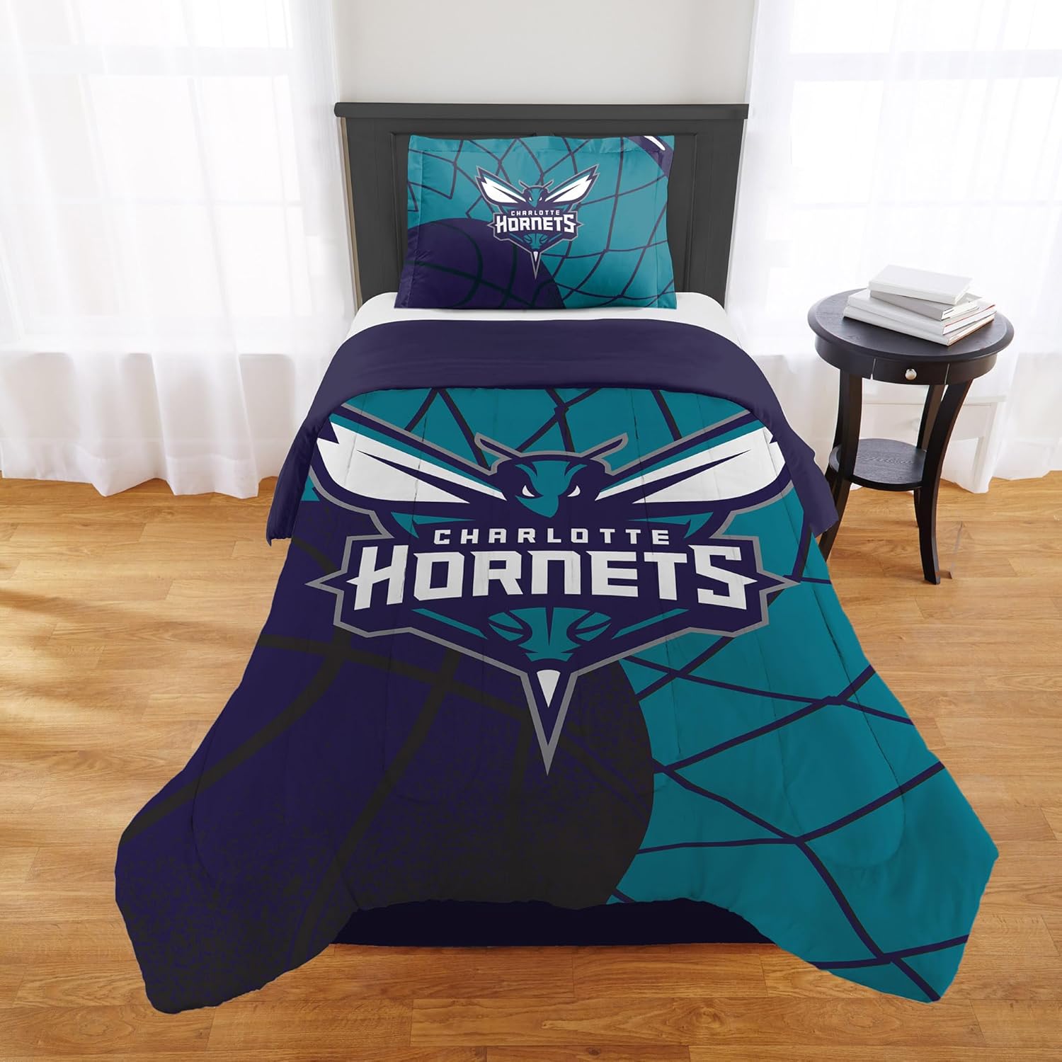Charlotte Hornets Officially Licensed NBA Comforter Set for Fans