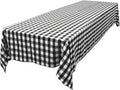 Polyester Gingham Checkered Rectangular Tablecloth 60 x 144 - Classic