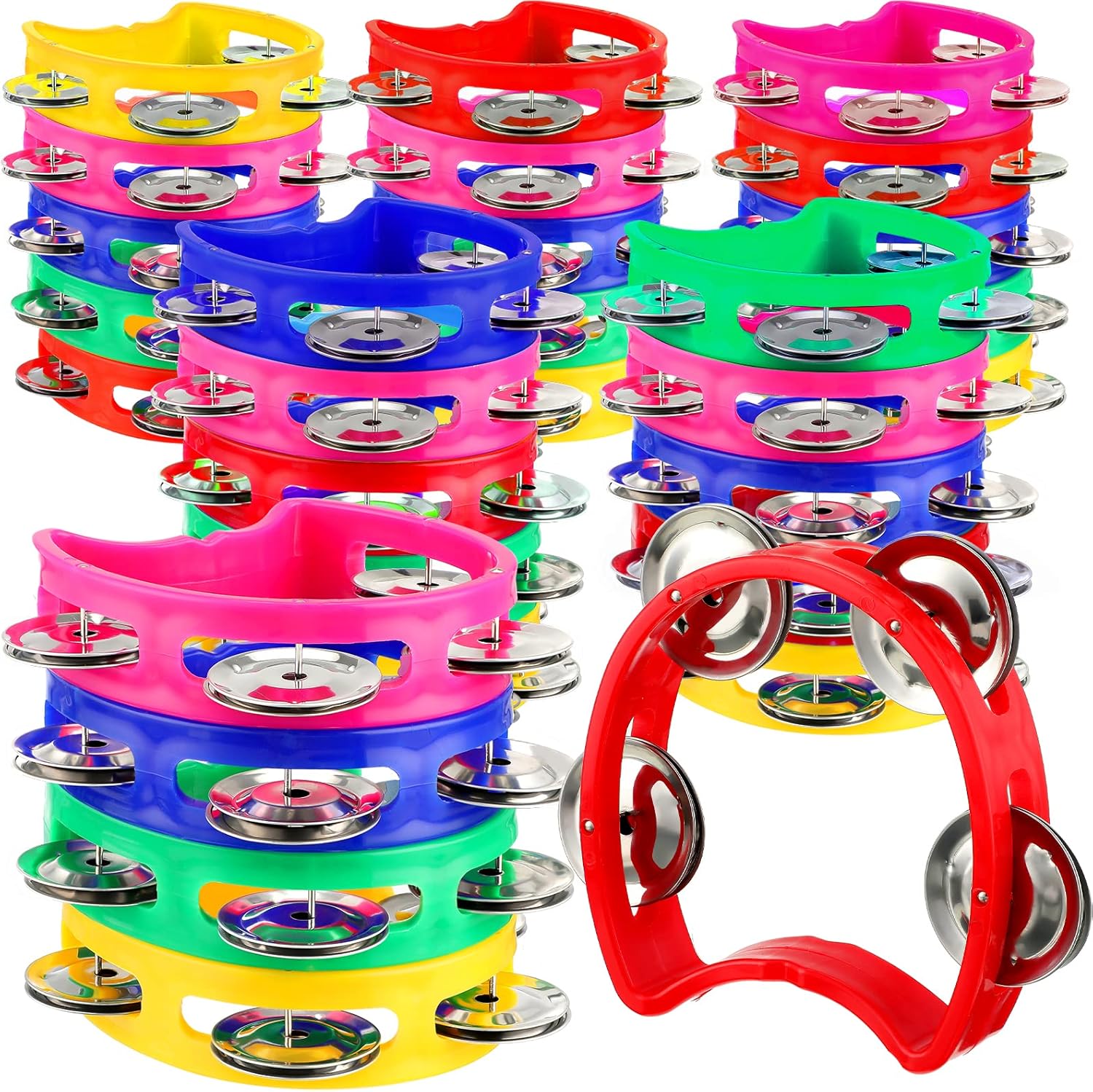 Yeshone 30 Pack Tambourines for Kids and Adults - Fun Noise Makers