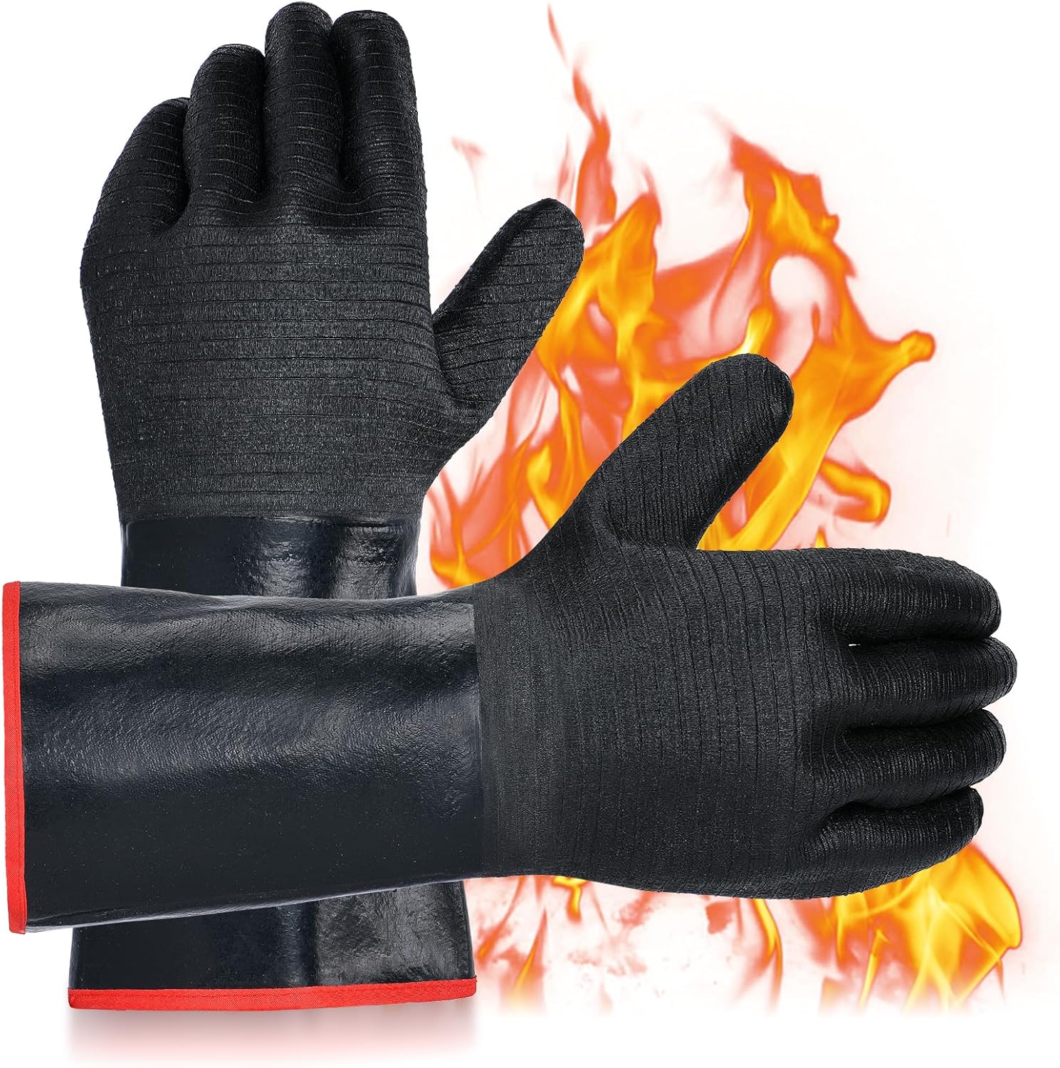 14 Extreme Heat Resistant BBQ Gloves by Sohatulip
