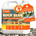 Rock Glue 1.32 Gallon Mulch Glue for Landscaping - Clear Durable Hold