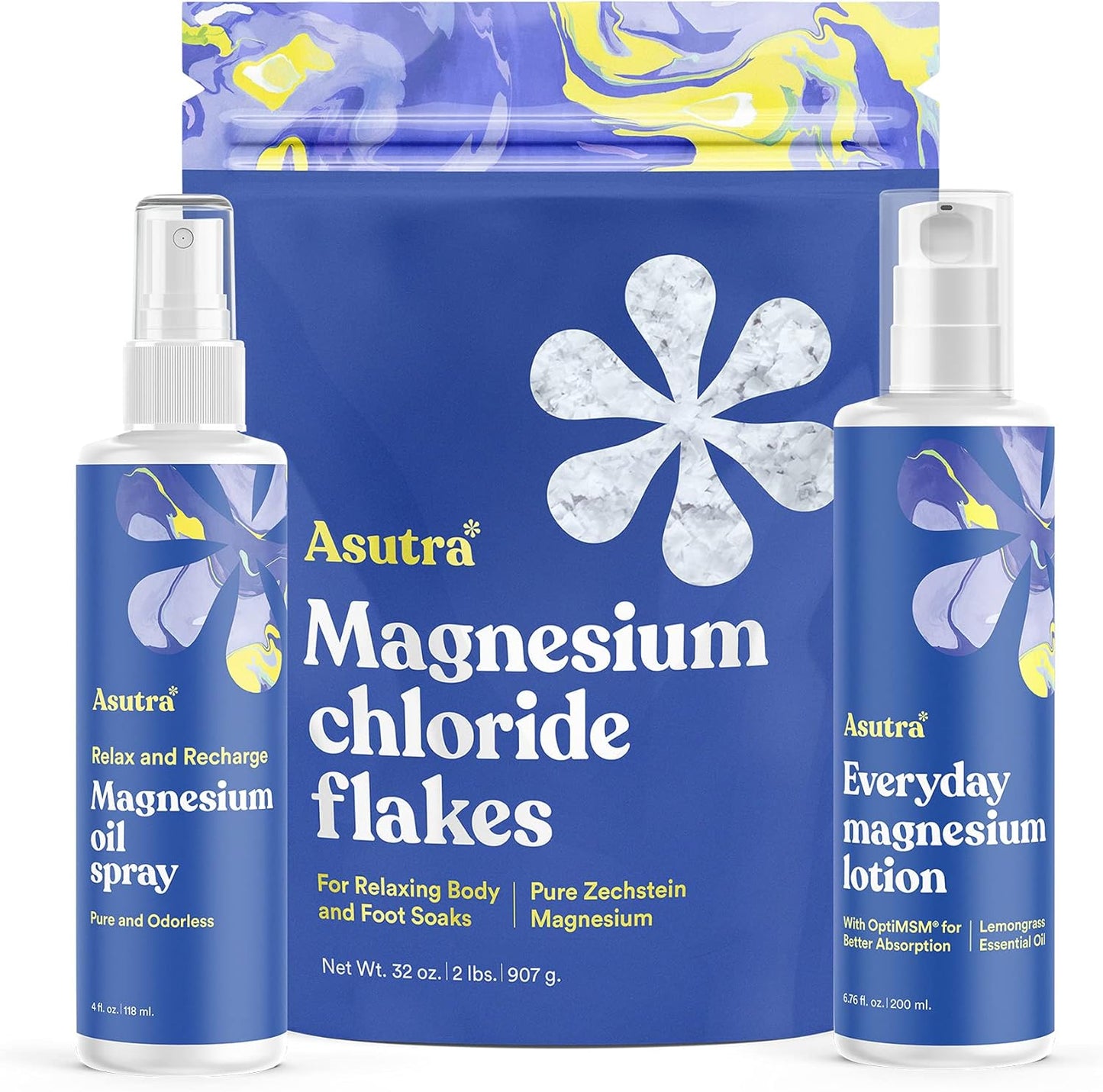 ASUTRA Ultimate Topical Magnesium Bundle for Relaxation and Care