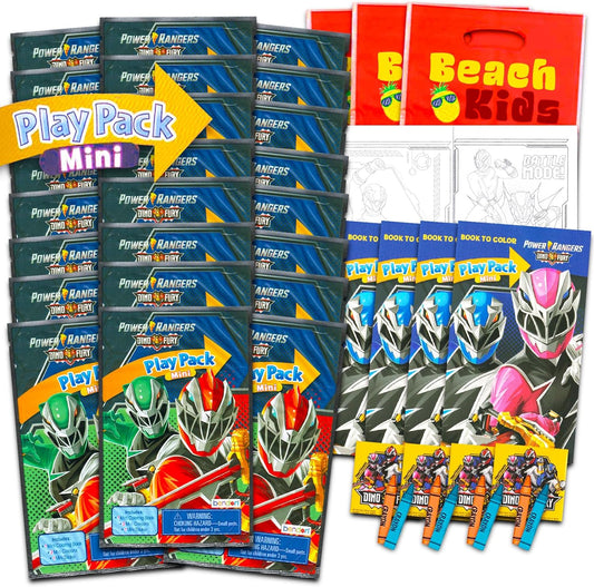 24-Piece Power Rangers Mini Party Set - Fun Favors for Kids!