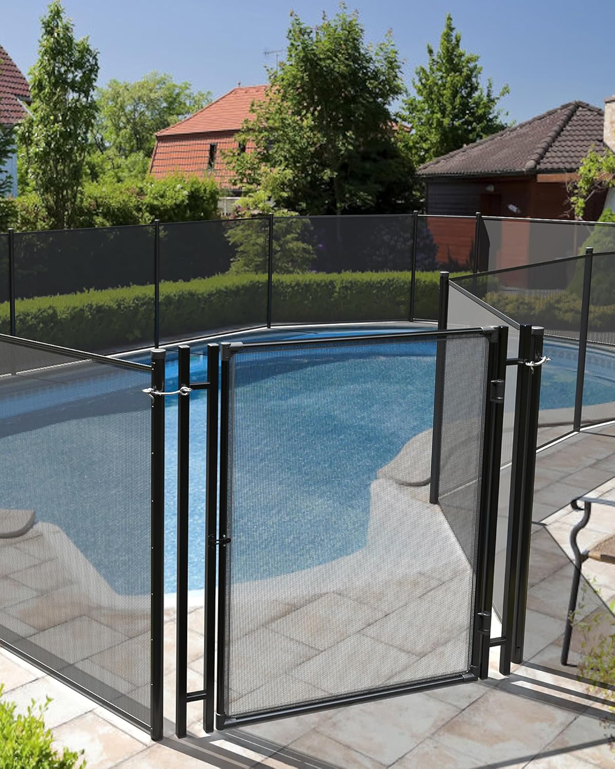 Durable 4Ft x 2.5Ft Pool Fence Gate for Safety and Security