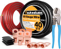 1/0 Gauge Battery Cable Wire CCA Amp Wiring Kit 40FT - Power & Ground