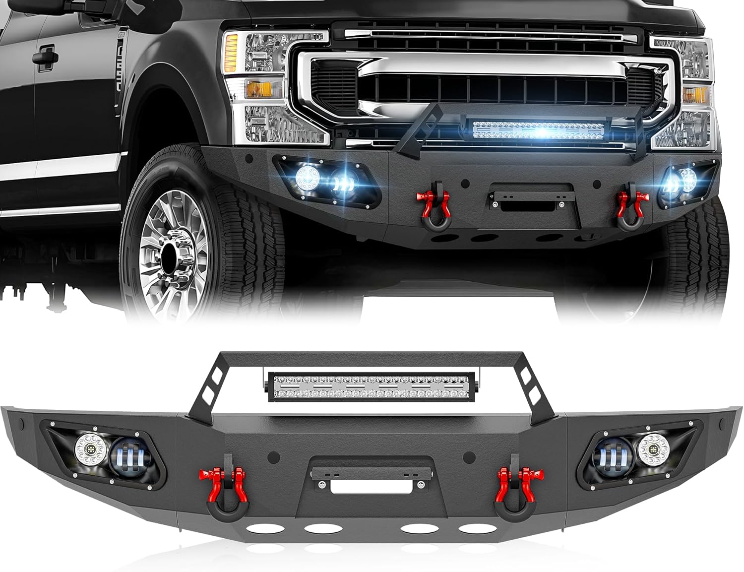 Front Bumper for 2017-2022 Ford F250 F350 F450 Super Duty