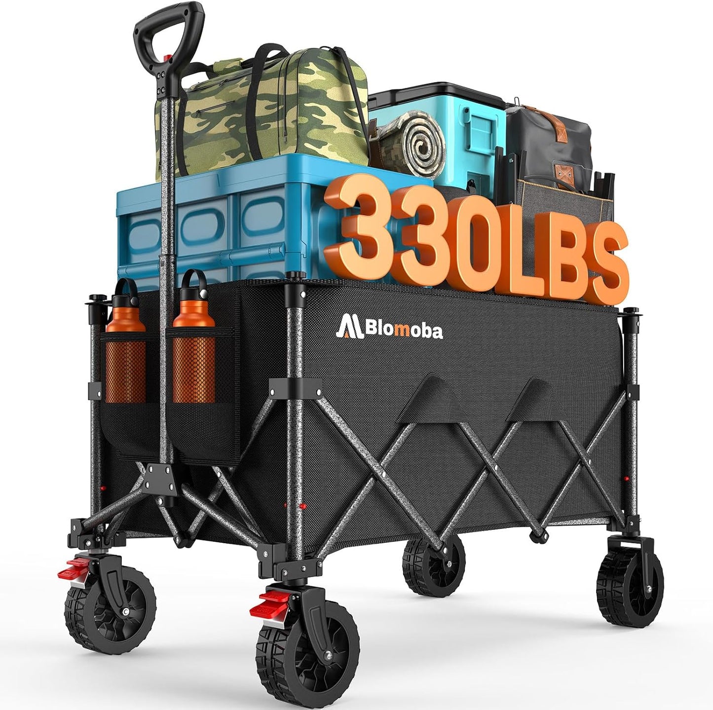 Folding Wagon Cart with All-Terrain Wheels for Versatile Use