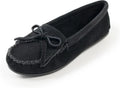 Minnetonka Women's Kilty Suede Hardsole Moccasin (Style Y82O)