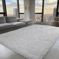 Zentavio White Area Rug 6x9 Plush High Pile - Soft Living Room Rug