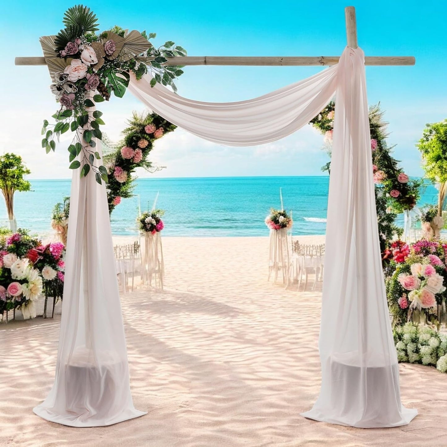 MDS Christmas Chiffon Arch Drape Fabric for Elegant Events