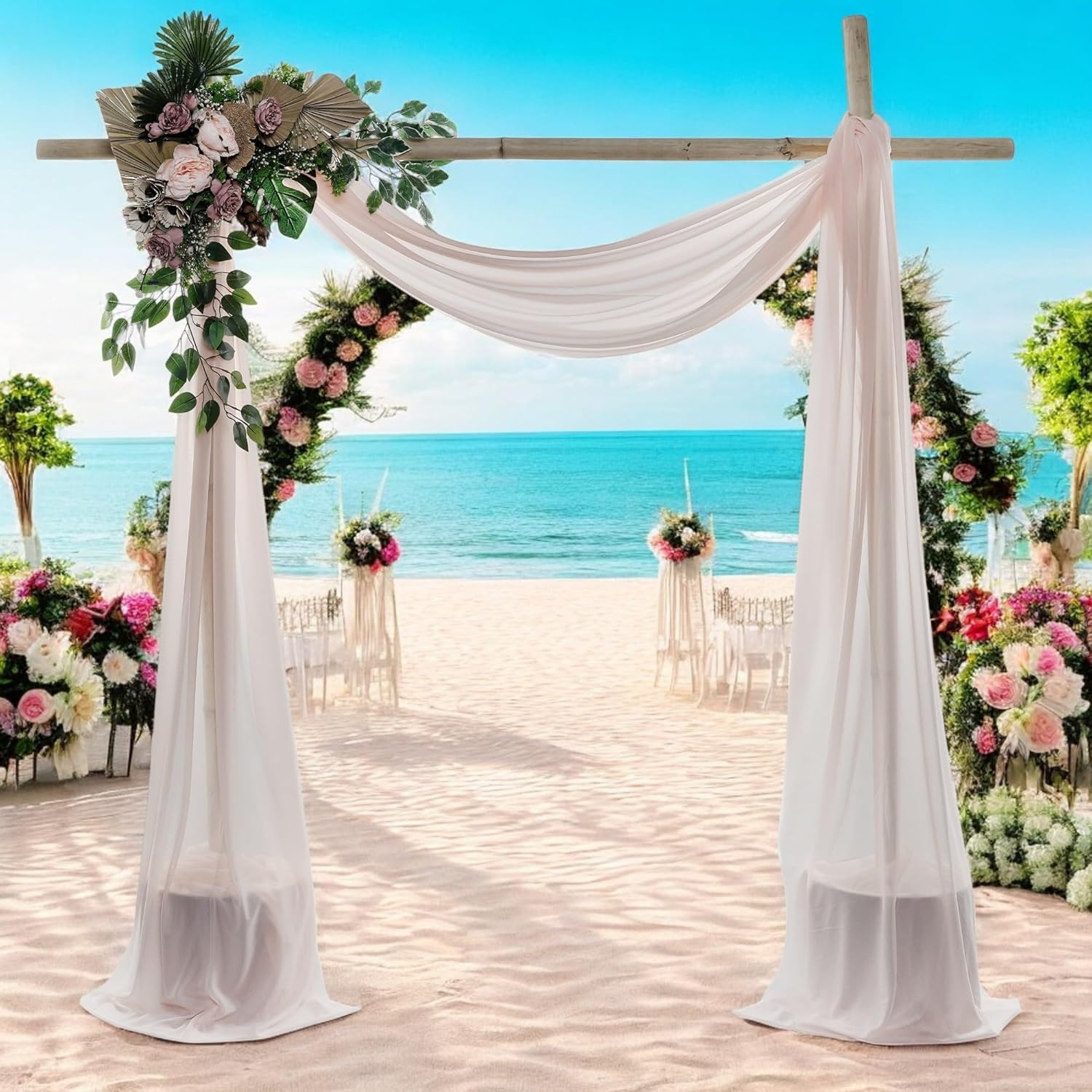 MDS Christmas Chiffon Arch Drape Fabric for Elegant Events