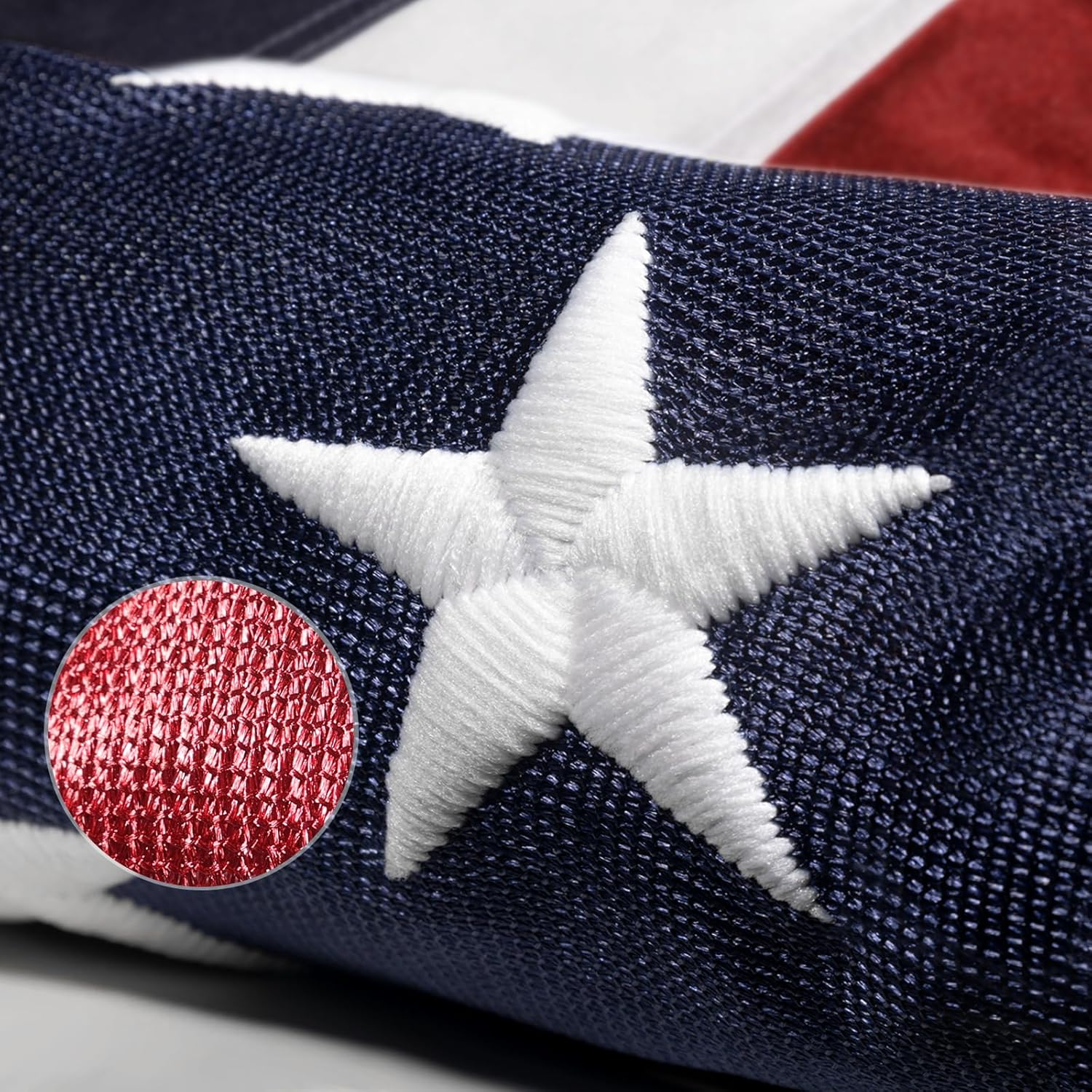 Knit Polyester American Flag 5x8 FT Outdoor Heavy Duty Series