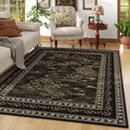 Area Rugs 8x10 Clearance Impressionist-Style Washable Rug - Soft