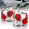 AmeriLite 94-04 Chevy S-10 GMC Sonoma Chrome Red Tail Light Set