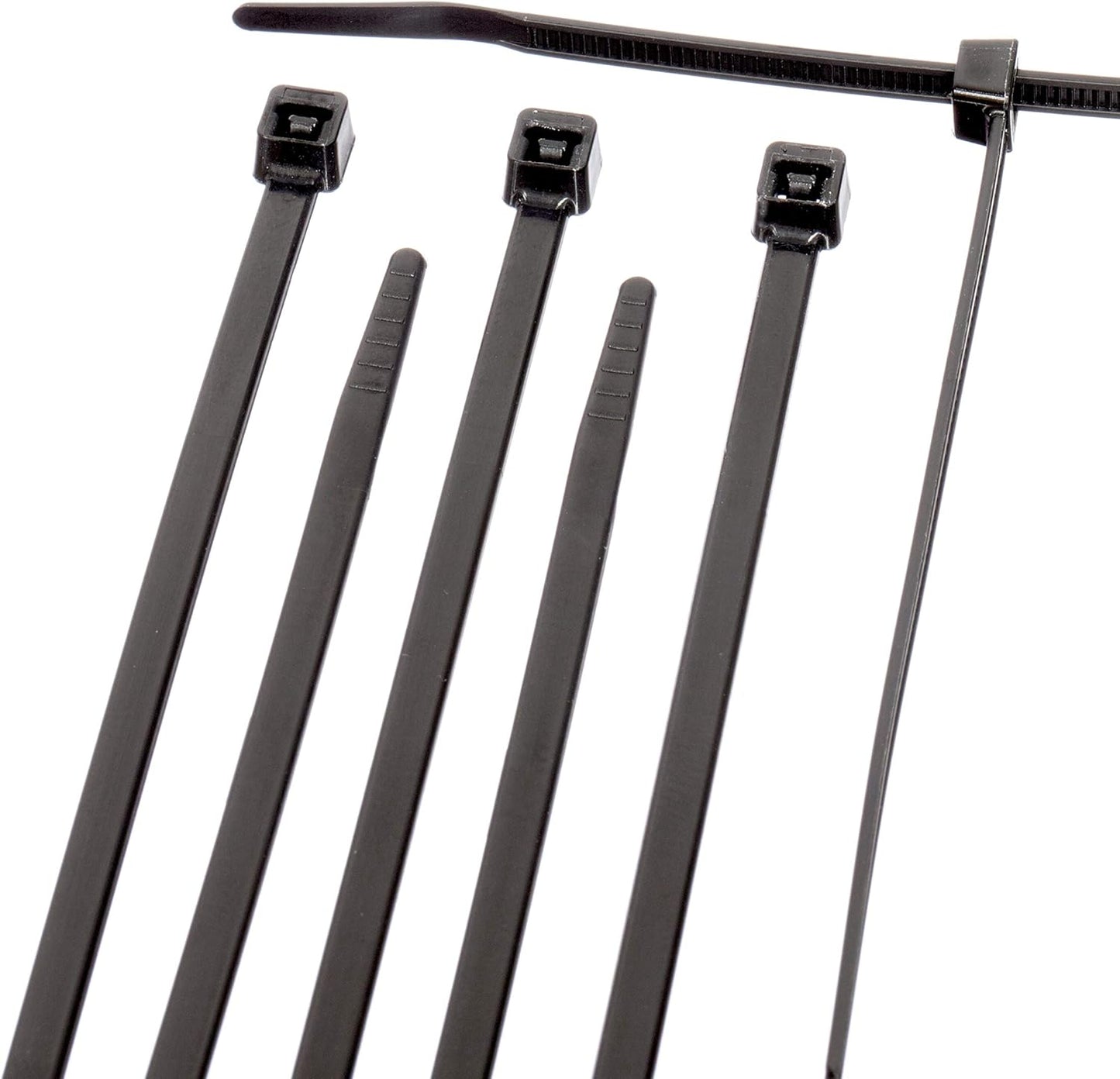 21 Inch Black Nylon Zip Ties - Strong and Durable 100 Pack