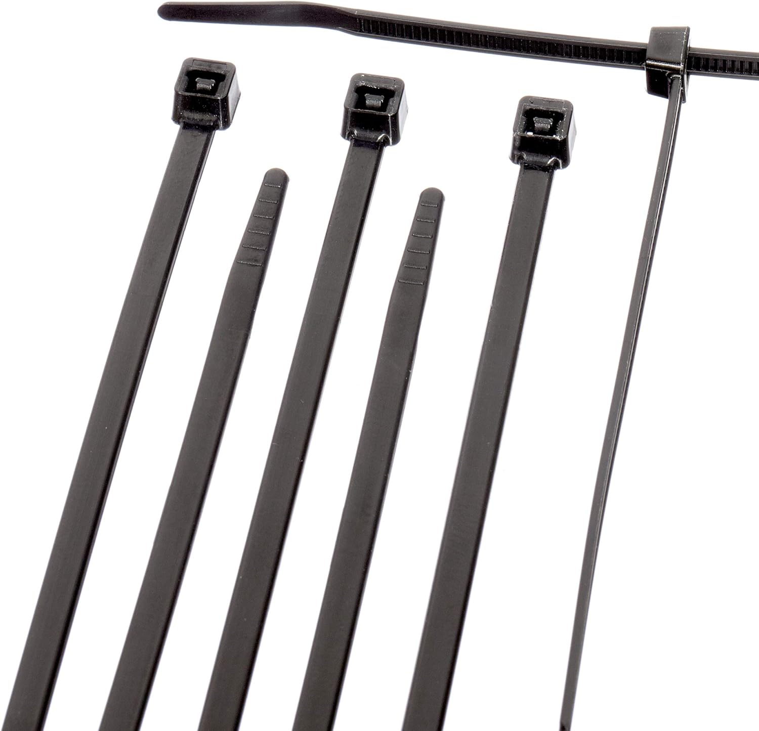 21 Inch Black Nylon Zip Ties - Strong and Durable 100 Pack
