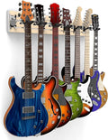 Multiple Guitar & Ukulele Wall Mount 48-in Maple - 7 Locking Holders