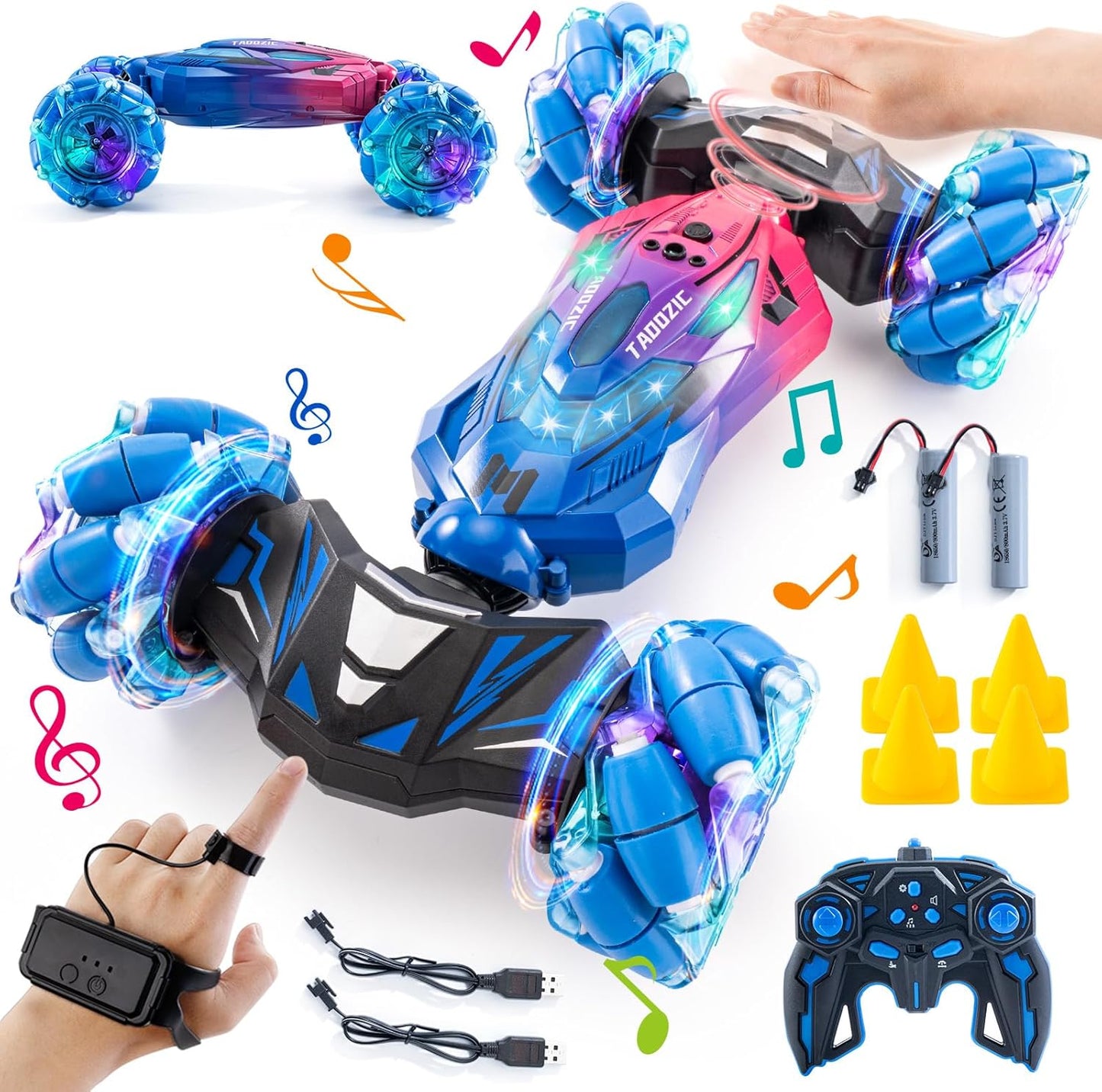 Gesture Sensing RC Stunt Car for Kids - 4WD Fun and Action