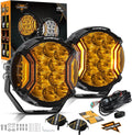 Auxbeam V-Ultra 5 in 172W LED Round Light Pods - Wide 270 Beam