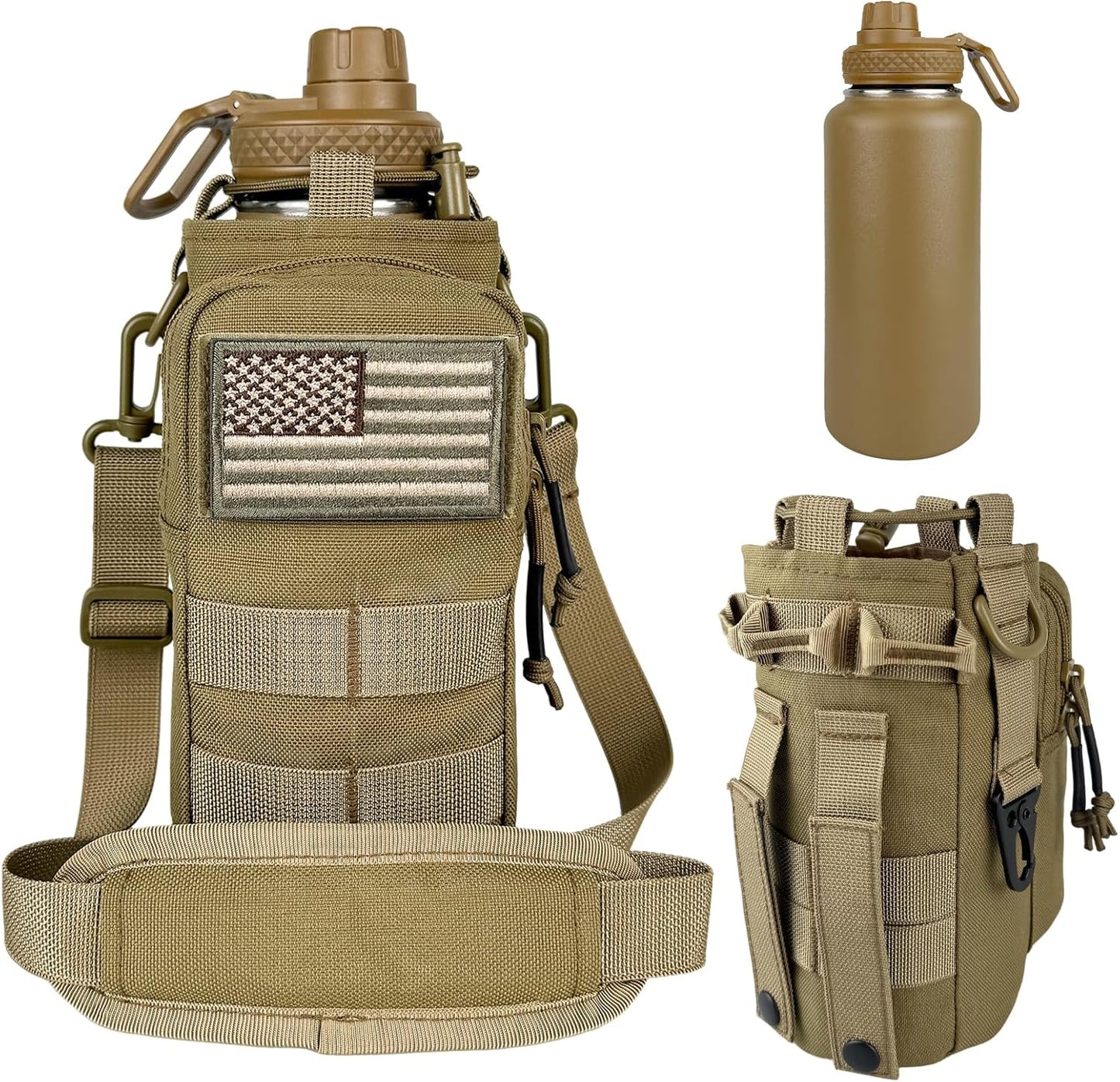 32 oz Insulated Water Bottle - Tactical Stainless Steel Jug