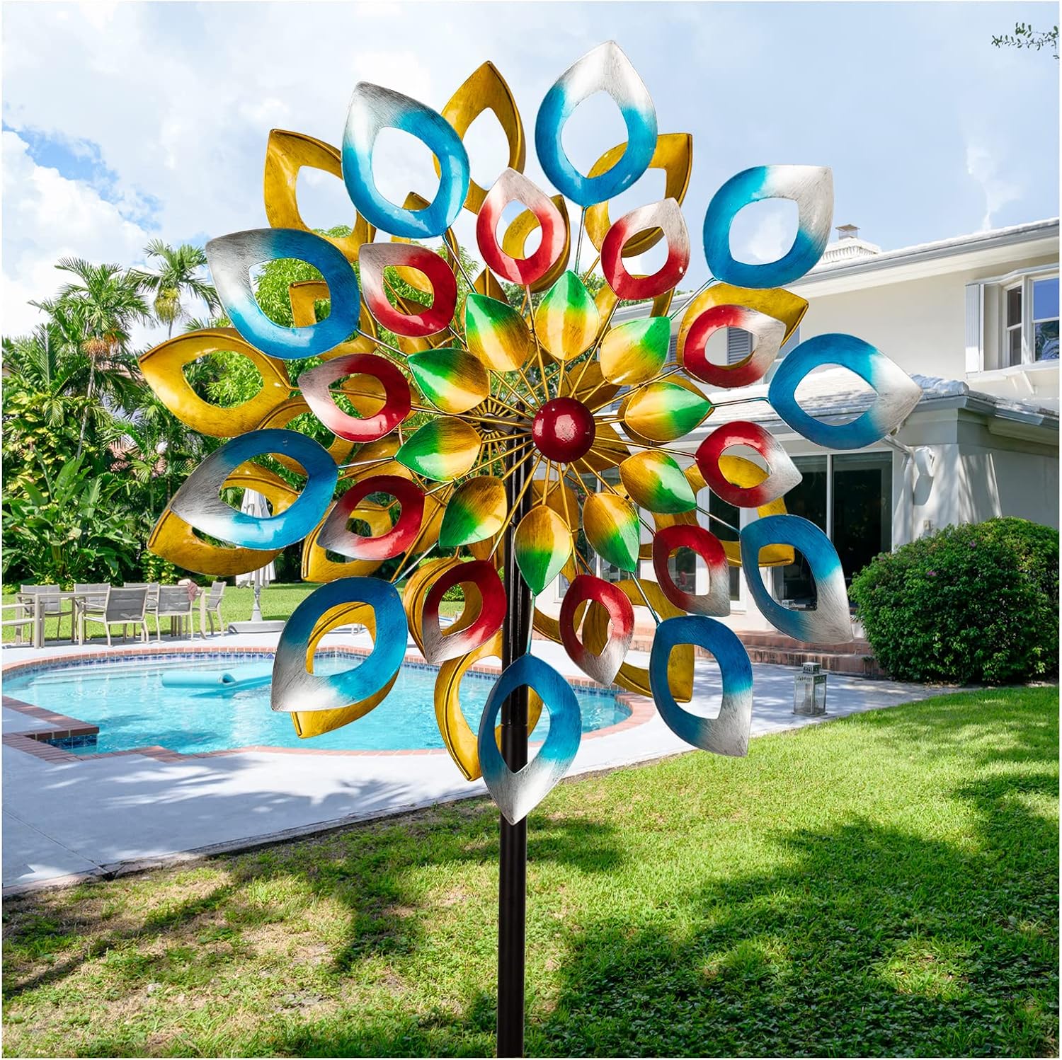 Large Outdoor Metal Wind Spinners for Stunning Garden Decor