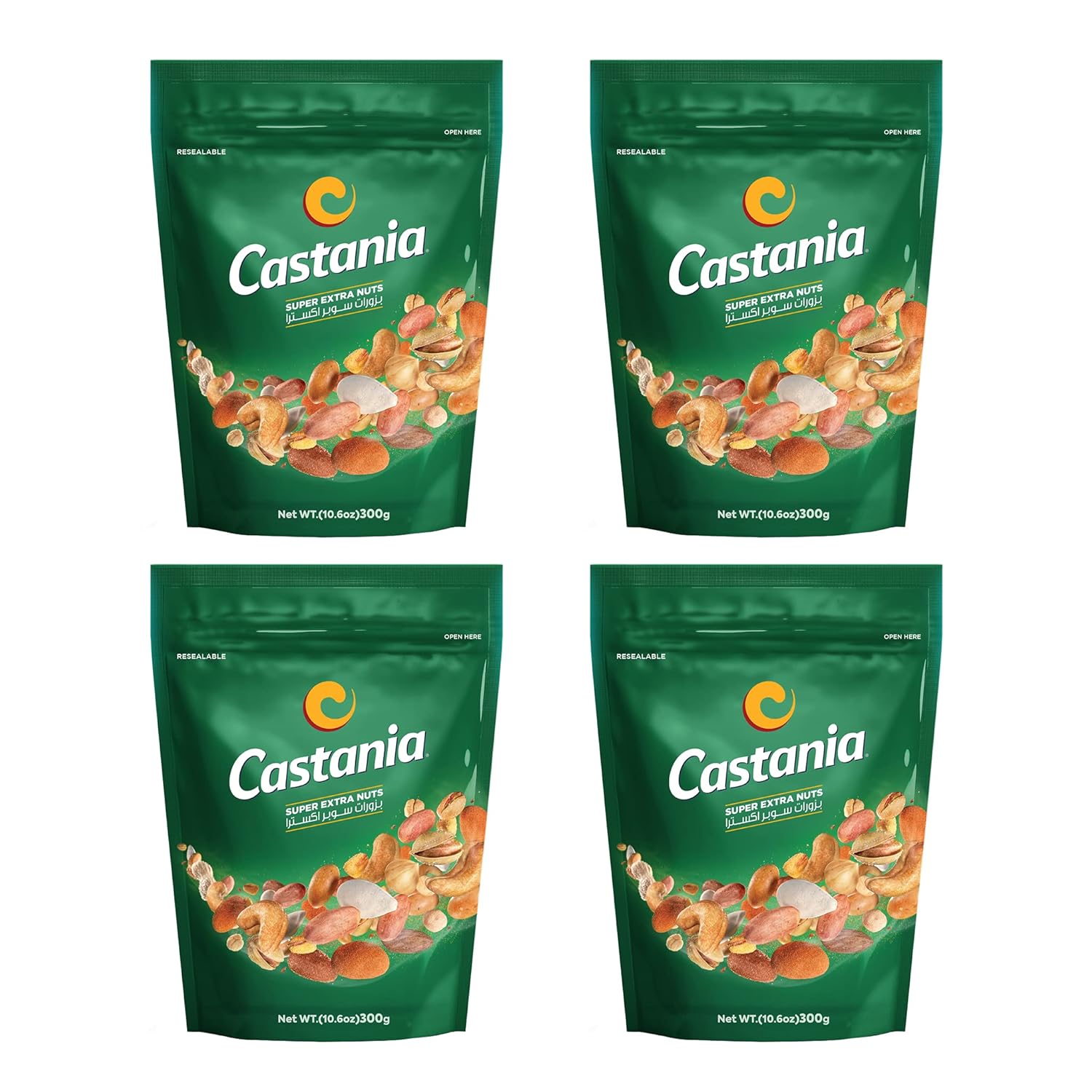 Castania BBQ Lebanese Mixed Nuts Super Extra Mix 10.6oz Pack