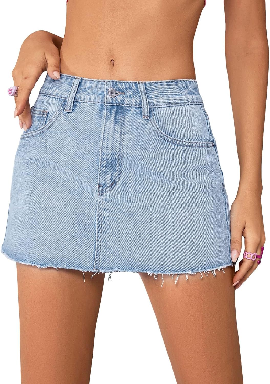 Mini Denim Skirt for Women - Stylish and Comfortable Design