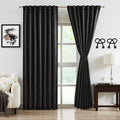 Bujasso Luxury Blackout Curtains - Room Darkening Magic!
